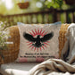 Memories Of War Don't Fade Indoor/Outdoor Pillow: Resilient Comfort - Mental Health & Memorial Tribute