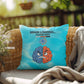 Brain Loading... Please Wait Indoor/Outdoor Pillow -Mental Health Support, Self-Care Decor, Anxiety Relief Throw Cushion