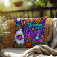 Growing Through The Gloom Halloween Throw Pillow - Trauma Recovery Survivor Gift