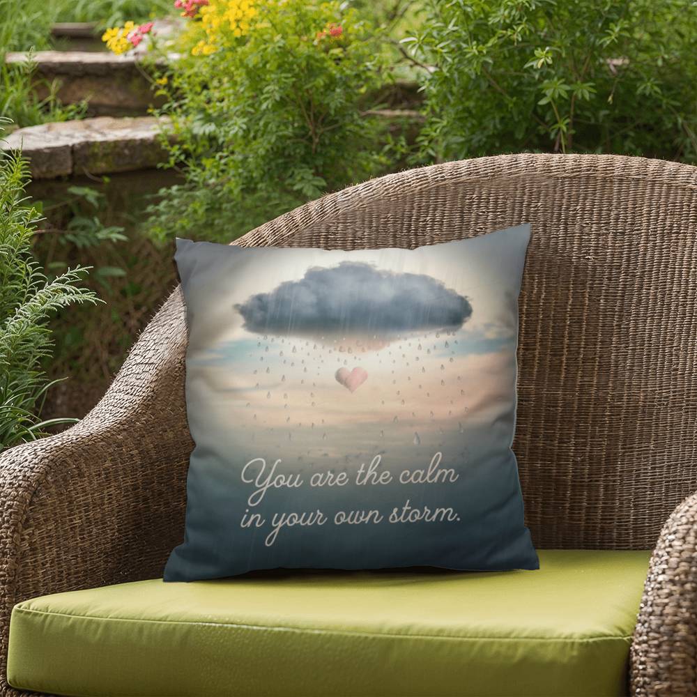 You Are The Calm In Your Own Storm: Indoor/Outdoor Pillow Self-Care for Relaxation, Mindfulness & Emotional Wellness
