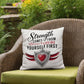 Strength Comes From Loving Yourself First: Indoor/Outdoor Pillow Self-Care for Relaxation, Mindfulness & Emotional Wellness