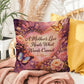 Shop our a mothers love heals what words cannot throw pillow featuring the 16" x 16" style option from MySisterIsASurvivor.