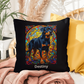 Rottweiler (Black and Rust) Indoor/Outdoor Pillow - Personalized Stained Glass Dog Tribute & Comfort Gift