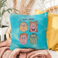 Mood: Human Indoor/Outdoor Pillow -Mental Health Support, Self-Care Decor, Anxiety Relief Throw Cushion