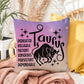 Taurus Indoor/Outdoor Pillow – Zodiac Astrology Decor, Boho Accent for Home & Patio