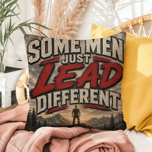 Shop our some men just lead different throw pillow featuring the 16" x 16" style option from MySisterIsASurvivor.