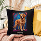 Light Golden Retriever personalized indoor/outdoor pillow, dog lover home or patio throw