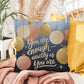 You Are Enough - Exactly As You Are Throw Pillow - Mindful Christmas décor for self-love