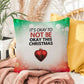 It’s Okay to Not Be Okay This Christmas Throw Pillow - Self-care Christmas home décor pillow