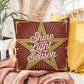 Shine Your Light This Season Throw Pillow - Gentle Christmas décor for inspiration and peace