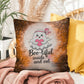 Indoor/outdoor Halloween pillow with “Boo-tiful Inside & Out” promoting positivity and self-love
