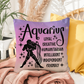 Aquarius Indoor/Outdoor Pillow – Zodiac Astrology Decor, Boho Accent for Home & Patio