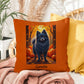 Blue Pomeranian indoor outdoor pillow, custom dog cushion, cute pet lover accent throw pillow
