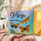 Virgo Butterfly Indoor/Outdoor Pillow – Zodiac Astrology Decor, Boho Accent for Home & Patio
