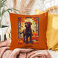 Chocolate Labrador Retriever pillow, personalized indoor outdoor lab dog cushion, home accent - MySisterIsASurvivor