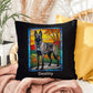 Belgian Malinois (Gray Sable) Indoor/Outdoor Pillow - Personalized Stained Glass Dog Tribute & Comfort Gift