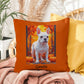 White French Bulldog pillow, personalized indoor outdoor dog cushion, custom Frenchie decor - MySisterIsASurvivor