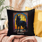 German Shepherd (Black) Indoor/Outdoor Pillow - Personalized Stained Glass Dog Tribute & Comfort Gift