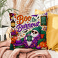 Boo To Burnout Halloween Throw Pillow - Coffee Cozy Calm Repeat Ghost Pillow