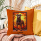 Chocolate and tan Rottweiler indoor outdoor pillow, cozy dog lover gift and stylish pet-themed décor