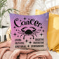 Cancer Indoor/Outdoor Pillow – Zodiac Astrology Decor, Boho Accent for Home & Patio