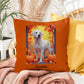 White Labrador Retriever pillow, custom indoor outdoor dog cushion, personalized lab accent - MySisterIsASurvivor