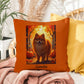Red Pomeranian indoor outdoor pillow, custom dog cushion, cute pet lover accent throw pillow