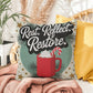 Rest. Reflect. Restore Throw Pillow - Peaceful Christmas pillow for rest and mindfulness