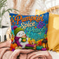 Pumpkin Spice & Peace Of Mind Halloween Throw Pillow - Cozy Ghost Fall Pillow
