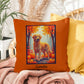 Golden Retriever pillow, custom indoor outdoor dog cushion, water-resistant accent - MySisterIsASurvivor