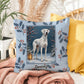 Great Dane White Pillow - Seasonal Great Dane pillow, winter indoor dog throw, home decor accent