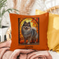 Wolf Sable Pomeranian indoor outdoor pillow, custom dog cushion, pet lover gift accent decor
