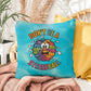"Don’t Be A Stress Ball" indoor/outdoor pillow, custom-designed for anxiety relief and mental health support.
