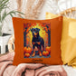 Rottweiler Black & Tan Coat Pillow, Personalized Indoor Dog Cushion, Water-Resistant Pet Gift