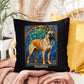 Belgian Malinois (Cream Sable) Indoor/Outdoor Pillow - Personalized Stained Glass Dog Tribute & Comfort Gift