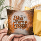 Indoor/outdoor pillow with “You Are Enough” promoting self-love and mental health