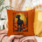 Great Dane Black Coat Throw Pillow, Custom Indoor Outdoor Dog Cushion, Home Decor Gift