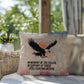 In Memory Of The Fallen Indoor/Outdoor Pillow: Resilient Comfort - Mental Health & Memorial Tribute