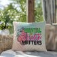 Mental Health Matters: Indoor/Outdoor Pillow for Wellness, Style & Stress Relief