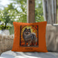 Wolf Sable Pomeranian indoor outdoor pillow, custom dog cushion, pet lover gift accent decor