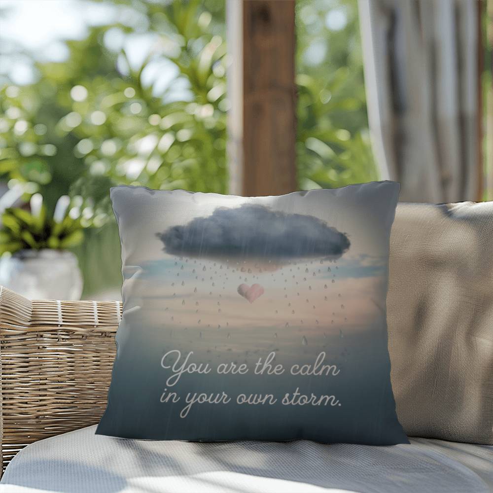 You Are The Calm In Your Own Storm: Indoor/Outdoor Pillow Self-Care for Relaxation, Mindfulness & Emotional Wellness