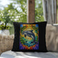 Shop our premium dolphin stained glass style throw pillow from MySisterIsASurvivor.
