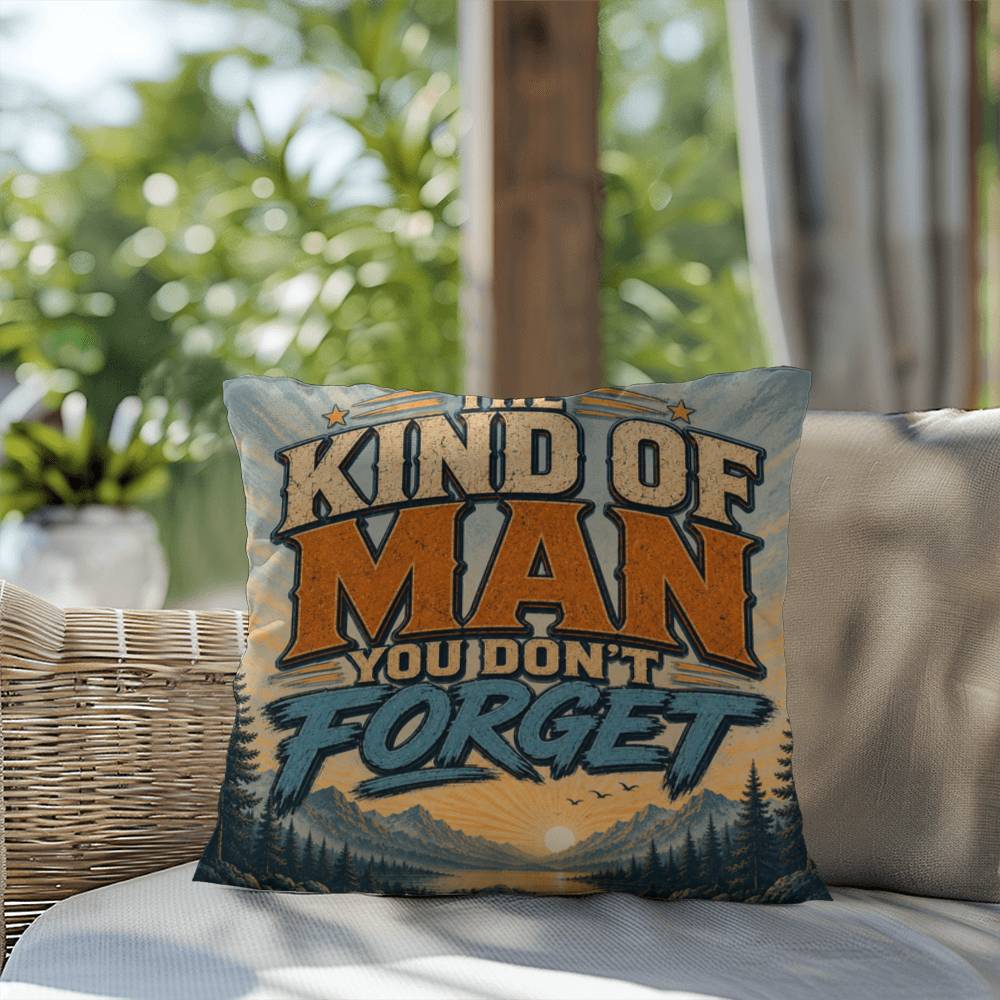 Shop our premium the kind of man you dont forget throw pillow from MySisterIsASurvivor.