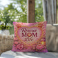 Shop our premium rescue mom life throw pillow from MySisterIsASurvivor.