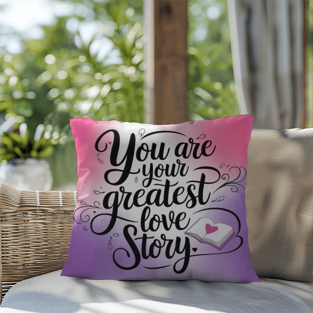 You Are Your Greatest Love Story: Indoor/Outdoor Pillow Self-Care for Relaxation, Mindfulness & Emotional Wellness