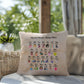 Mental Mosaic: Indoor/Outdoor Pillow - Mental Health Slang From A to Z for Positivity, Awareness & Support