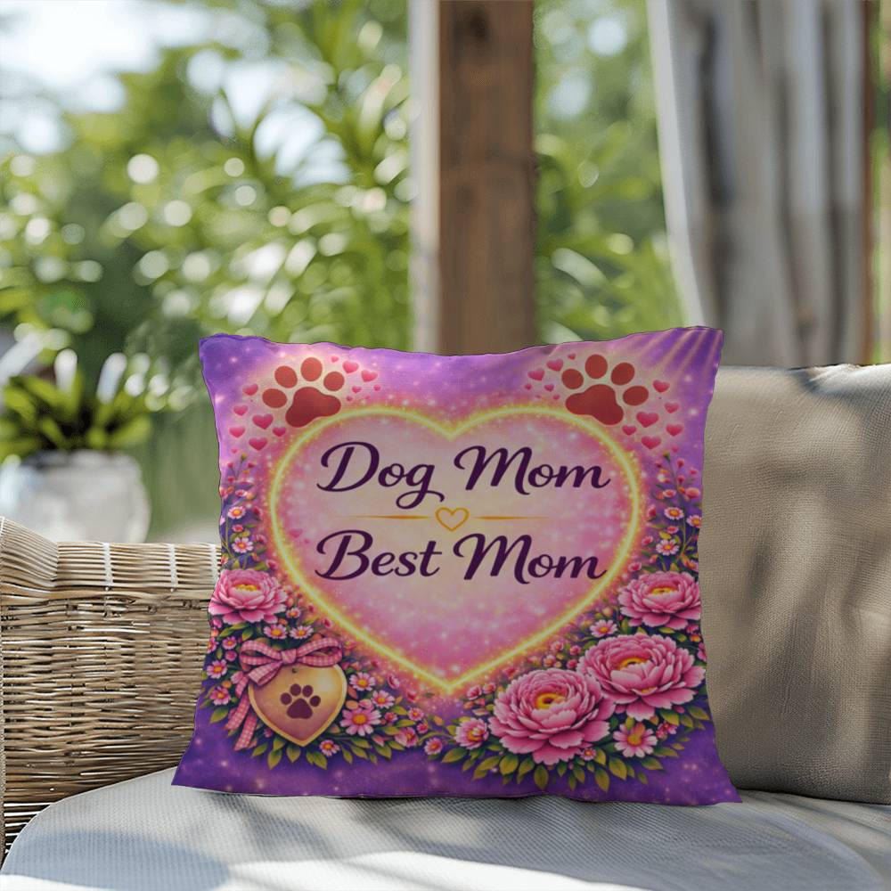 Shop our premium dog mom best mom throw pillow from MySisterIsASurvivor.