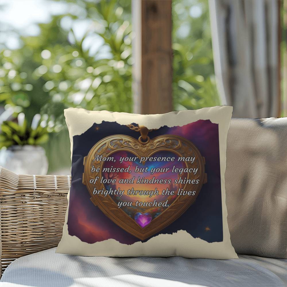 Legacy Of Love: Mom’s Legacy Indoor/Outdoor Pillow - Memorial Gift, Grief Support, Tribute for Mother’s Day or Loss of Mom
