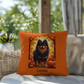 Pomeranian Black & Tan Coat Pillow, Custom Indoor Outdoor Dog Cushion, Cute Pet Accent