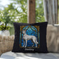 Belgian Malinois (White) Indoor/Outdoor Pillow - Personalized Stained Glass Dog Tribute & Comfort Gift